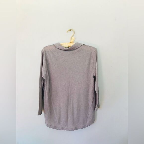 James perse | beige collared thin knit top - Picture 5 of 5